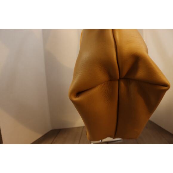 Portland Leather Yellow Tote Bag Large Double Handle Shoulder Bag - Picture 9 of 16